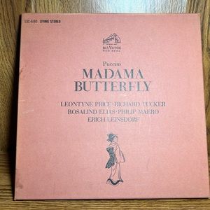 Puccini, Madama Butterfly, Album/3-LP Set, 1963, LM-6160, RCA Victor, VG+ / VG